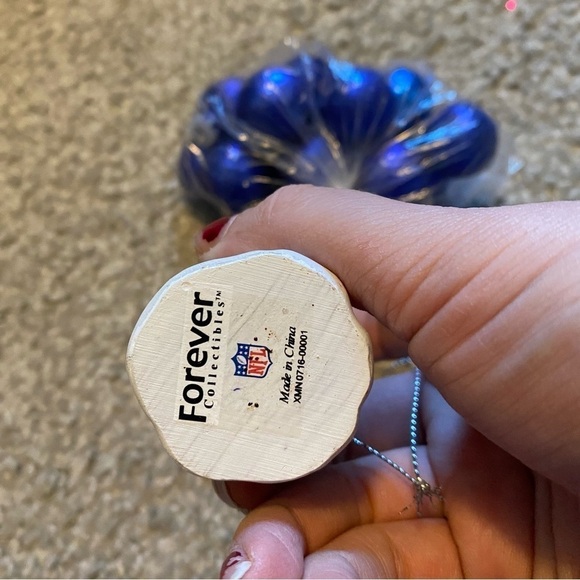 Baltimore Ravens Christmas Ornament Bundle Lot Santa Gnome Snowman Balls Blue - Picture 7 of 8